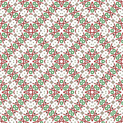 Vector geometric ornament in ethnic style. Seamless pattern with  abstract shapes, repeat tiles. Vintage retro texture. . Repeating pattern for decor, fabric,textile and fabric .