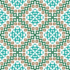 Vector geometric ornament in ethnic style. Seamless pattern with  abstract shapes, repeat tiles. Vintage retro texture. . Repeating pattern for decor, fabric,textile and fabric .