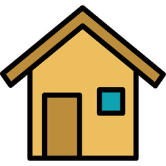 house filled line icon