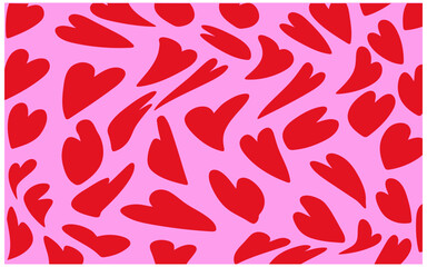 Groovy pattern texture twisted and distorted heart background valentine`s day