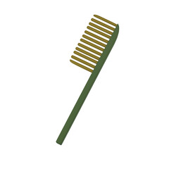 3d cosmetic comb icon