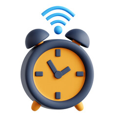3d smart alarm icon