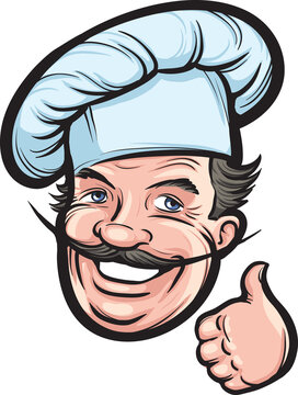 smiling chef cook mascot - PNG image with transparent background