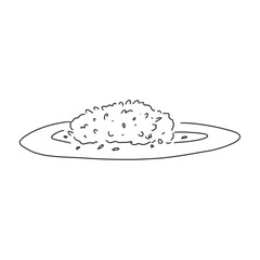 simple doodle line art fast food coloring book
