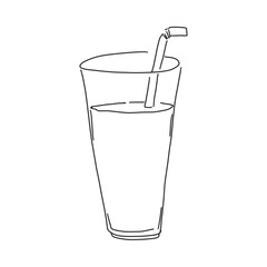 simple doodle line art fast food coloring book
