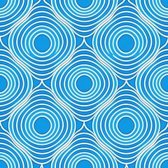 Fototapeta na wymiar Vector pattern geometric line circle abstract seamless blue line