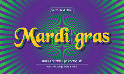 Mardi gras 3d text effect layer style © Abdul