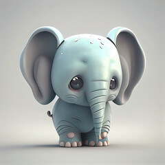 a cute baby elephant