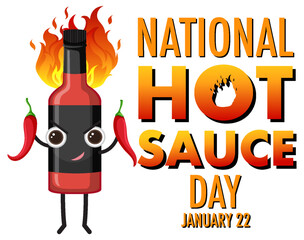National hot sauce day banner