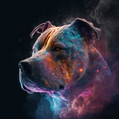 Mythical Pitbull in 8k, high-definition art. "Our digital art collection features stunning 8K high-quality, 
high-definition images of various animals. Perfect for wall decor, and so much more.