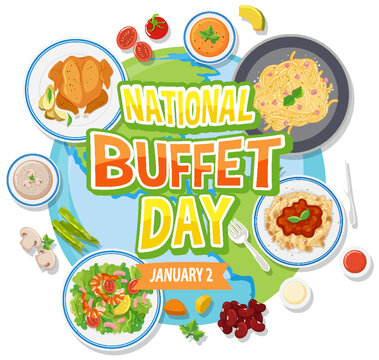 National Buffet Day Banner Design