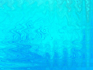 Tropical blue electromagnetic wavy textured water surface image.