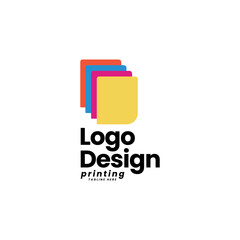 Fototapeta premium Digital print logo design template