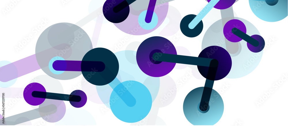 Poster network concept abstract background. dots connection. big data idea. business template for wallpaper