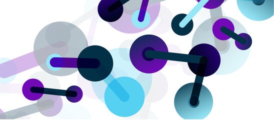 Network concept abstract background. Dots connection. Big data idea. Business template for wallpaper, banner, background or landing