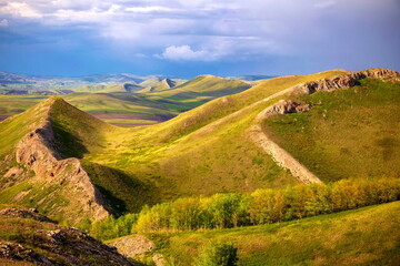 Naklejka premium Karamurun-tau is a picturesque mountain range of the Orenburg region.