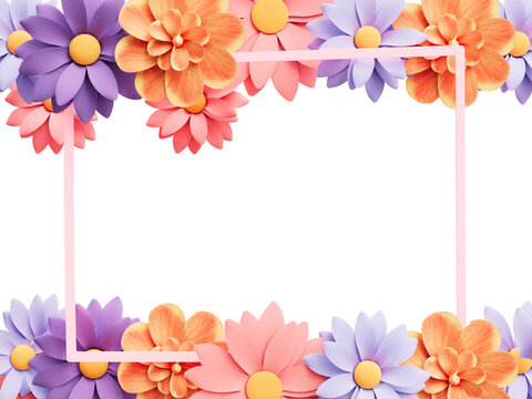 Spring Paper Frame Spring Frame