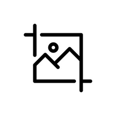 crop line icon