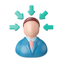 Concentration 3D Illustration Icon