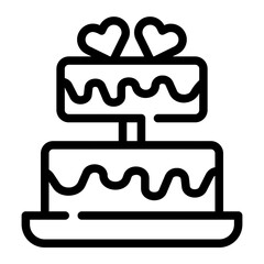 wedding line icon