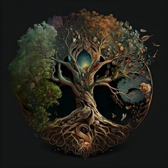 The tree of life in the process of transformation.