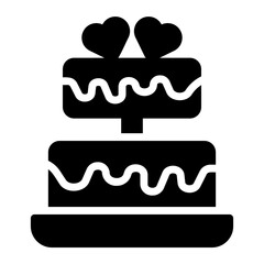 wedding glyph icon