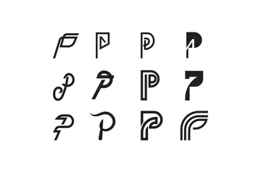 letter P logo design ideas