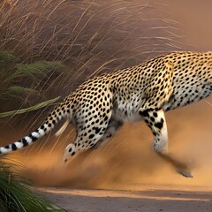 A swift cheetah chasing after its prey2, Generative AI
