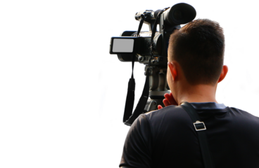 cameraman video recording 