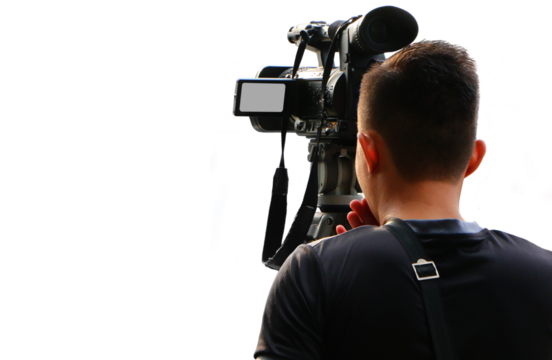 cameraman video recording 