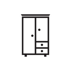 cupboard icon , furniture icon vector