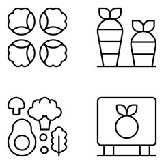 Agriculture Vector Line Icons