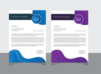 Abstract Letterhead Design Modern Business Letterhead Design Template