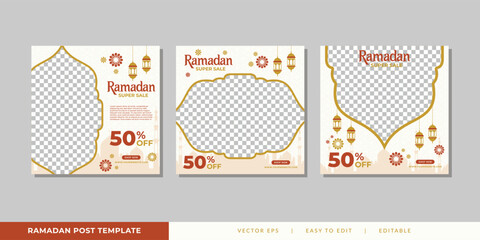 Ramadan Sale Social Media Post Template