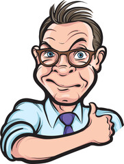 cheerful businessman - PNG image with transparent background