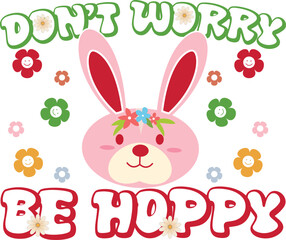 Groovy Easter  t-shirt design