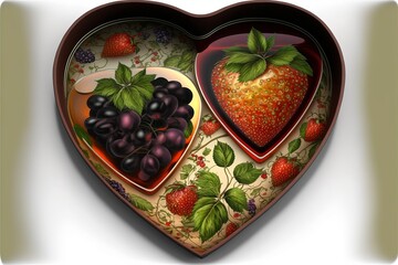 Heart shaped serving trays