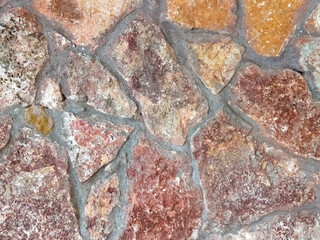 Stone background. Stone texture pattern. Pebble stones texture. Multi colored stones background