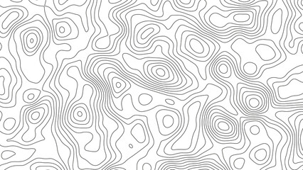 White wave paper curved reliefs abstract background, Abstract topographic contours map background. Geographic mountain relief. Abstract lines background. Contour maps. Business concept.