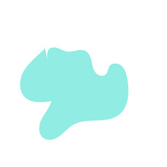 Pastel Abstract Shape Blob Decor