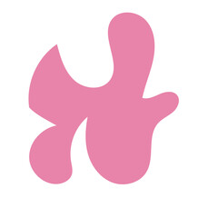 Pastel Abstract Shape Blob Decor