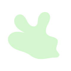 Obraz premium Pastel Abstract Shape Blob Decor