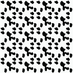 Cow print background vector illustration. Cow print seamless pattern vector