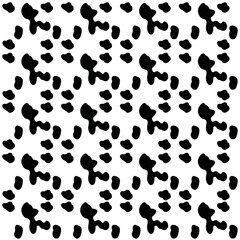 Cow print pattern illustration. Cow print transparent background
