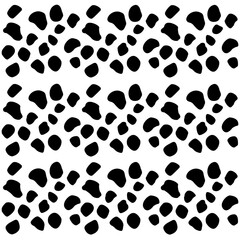 Cow print pattern illustration. Cow print transparent background