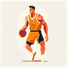 Fototapeta na wymiar Vector Illustrations of Basketball: A Collection of Sporty Designs.. (AI Generated)