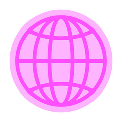 earth globe flat icon
