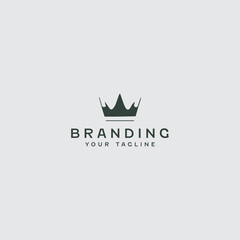 Crown Logo Design Template 