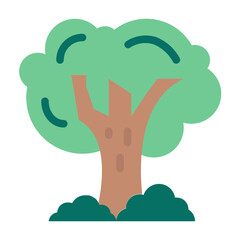 Green flat icon