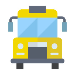 School Bus flat icon